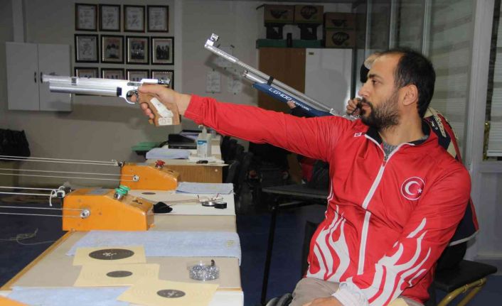 Atıcılığa geri dönen engelli milli sporcu sponsor desteği bekliyor