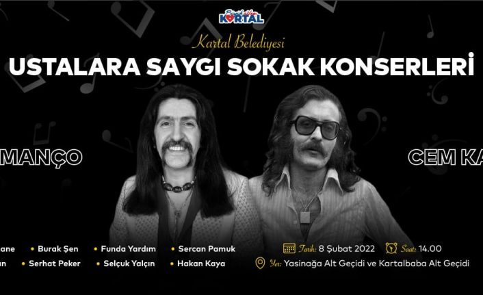 Barış Manço ve Cem Karaca Kartal’da ‘Ustalara Saygı Sokak Konserleri’ ile anılacak