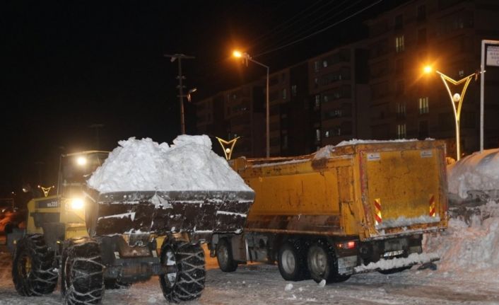 Bitlis’te 2 bin 500 kamyon kar taşındı