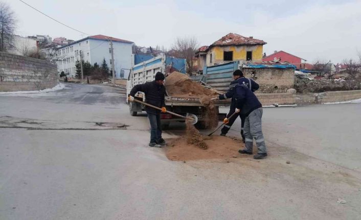 Bünyan’da yağışsız havalar hizmete dönmeye devam ediyor