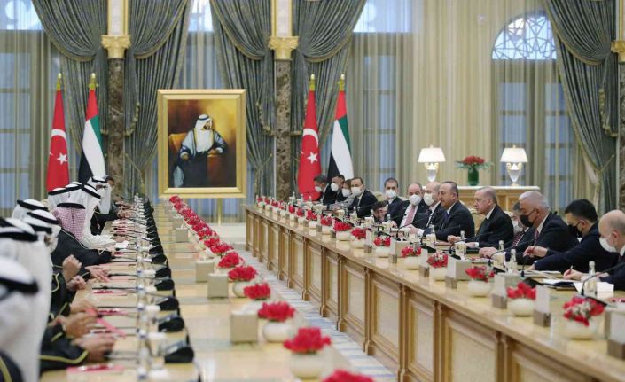 Cumhurbaşkanı Erdoğan, Abu Dabi Veliaht Prensi El Nahyan ile görüştü