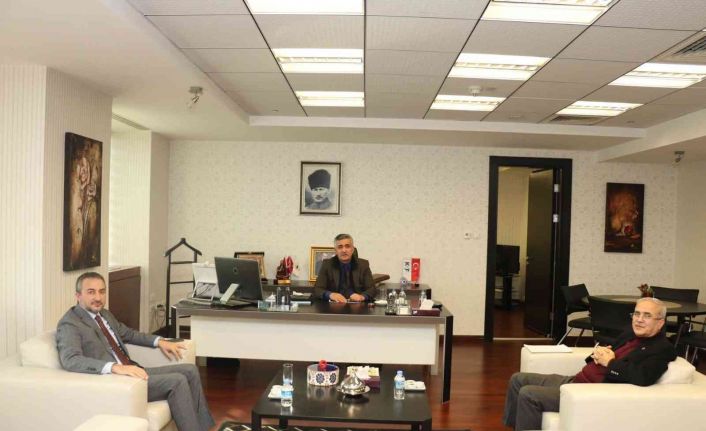 Elazığ TSO Başkanı Arslan KGF Başkanı Özegen ile bir araya geldi