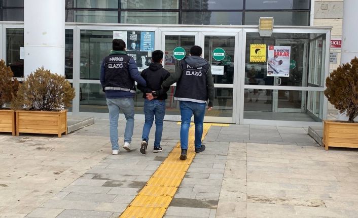 Elazığ’daki uyuşturucu operasyonunda tutuklama