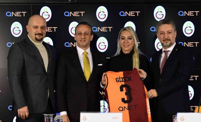 Galatasaray Kadın Voleybol Takımı forma sırt numara altı sponsoru QNET oldu