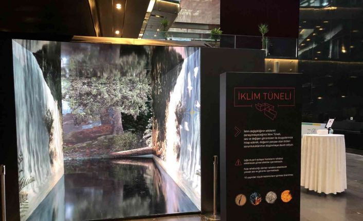İklim Tüneli, iklim değişikliğinin olumsuz etkilerini üç boyutla yansıtıyor