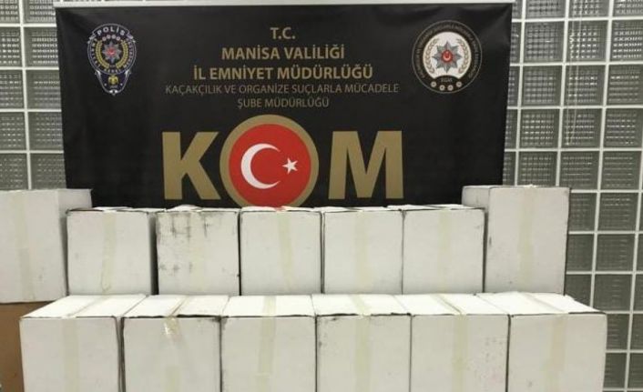 Manisa’da 230 bin makaron ele geçirildi