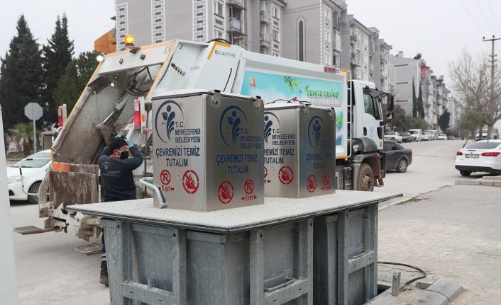 Merkezefendi’nin 50 farklı noktasına yer altı çöp konteyneri yerleştirildi