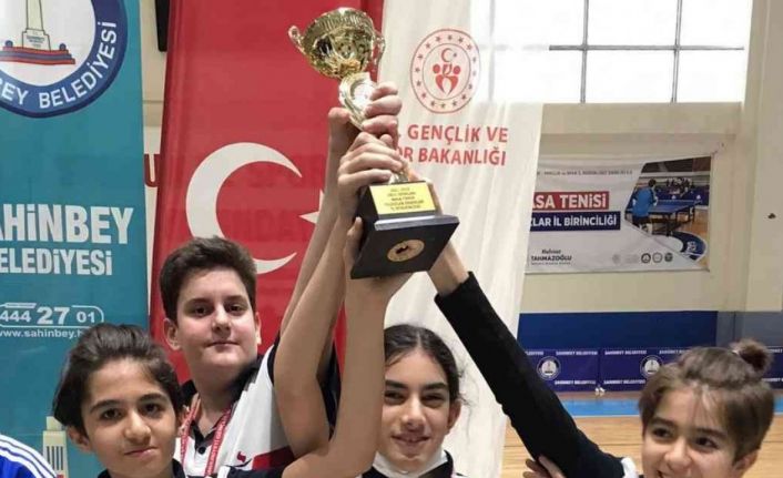 SANKO Okulları öğrencileri masa tenisinde il dördüncüsü oldu