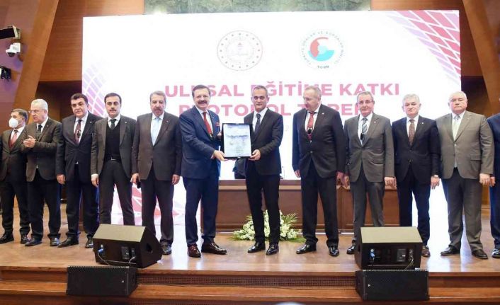TOBB ile Milli Eğitim Bakanlığı arasında, “Ulusal Eğitime Katkı Protokolü” imzalandı