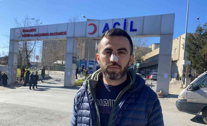 Ümraniye’de Covidli hastadan sağlık çalışanına saldırı: Kafa atıp burnunu kurdu