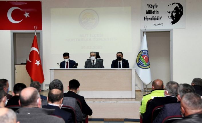 Vali Su, Mut’ta muhtarların sorun ve taleplerini dinledi