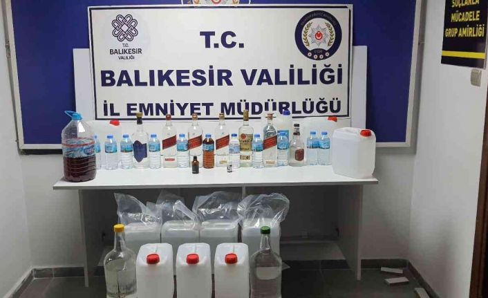 Ayvalık’ta polisten kaçak alkol operasyonu