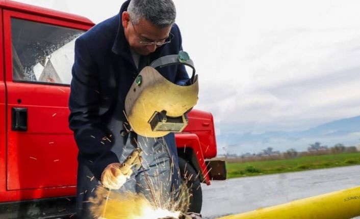 Başkan Güler, Doğalgaz Nakil Hattı bağlantısına start verdi
