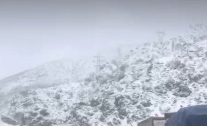 Bitlis’te kar yolları kapattı, kilometrelerce kuyruk oluştu