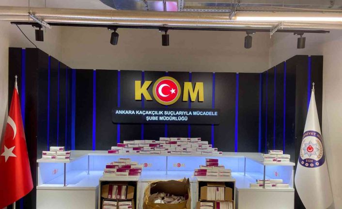 Bulaşık makinesine gizlenmiş şekilde 6 bin 890 adet tıbbi cihaz ele geçirildi