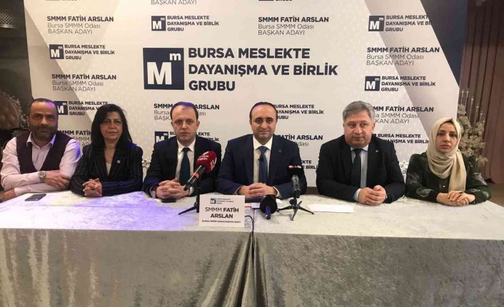 Bursa SMMMO Başkan adayı Fatih Arslan: "Çözüm üretecek ve kararlılıkla hayata geçirecek bir yönetimiz"
