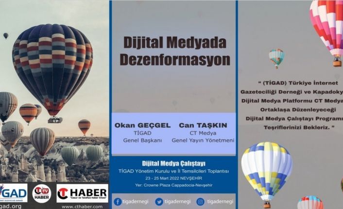 “Dijital Medyada Dezenformasyon” Çalıştayı Nevşehir’de yapılacak