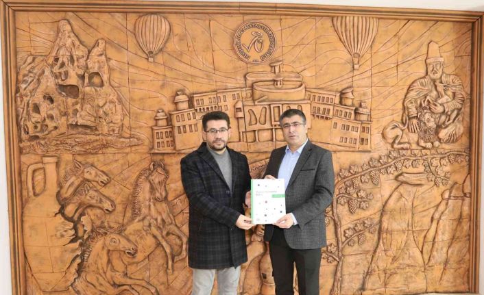 Eğitim-Bir-Sen Nevşehir Şube Başkanı Mustafa Çiftci’den Rektör Aktekin’e ziyaret