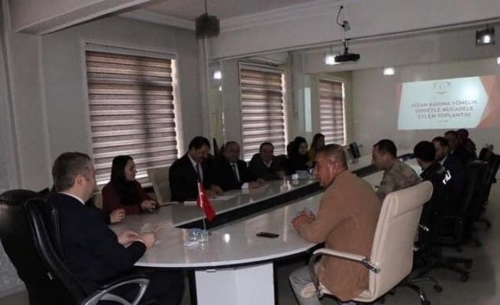 Hizan’da “Kadına Yönelik Şiddetle Mücadele Koordinasyon Toplantısı” yapıldı