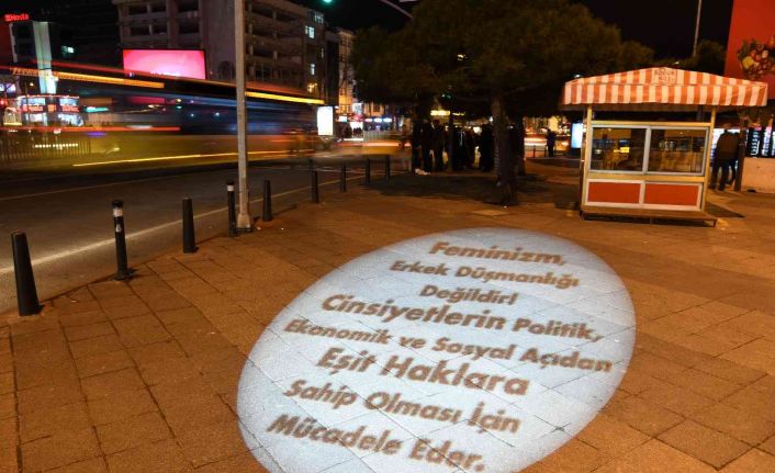 Kadınların sloganları her “yerde”