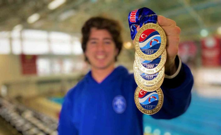 Katıldığı turnuvadan 5 altın madalya ve 2 Türkiye rekoruyla döndü