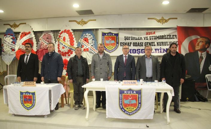 Kula Şoförler Odası’nda Başkan Kırlı 10 oy farkla güven tazeledi