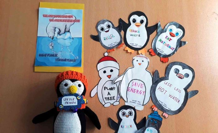 Projesinin maskotu, Kütahya Hafız İmam Hatip Ortaokulu’na ulaştı