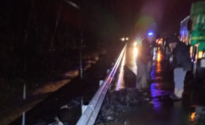 Rize’de Karadeniz Sahil Yolu’na çıkan keçi sürüsüne yoldan geçen araçlar çarptı