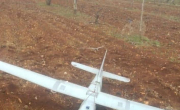 Suriye sınırında İHA düştü