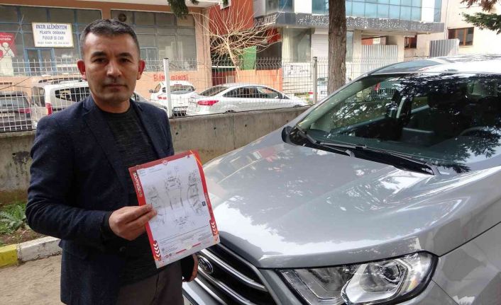 Tokat’tan gelip İstanbul’da aldığı sıfır araç 50 bin TL hasarlı çıktı