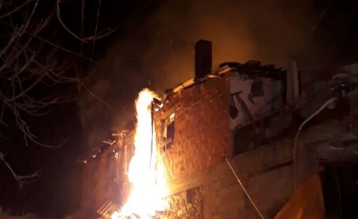 2 evin kül olduğu alevlerin arasından çıkamayan yaşlı kadın hayatını kaybetti