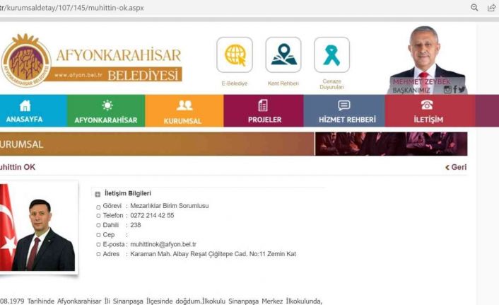 Afyonkarahisar Belediyesi görevlisi tutuklandı