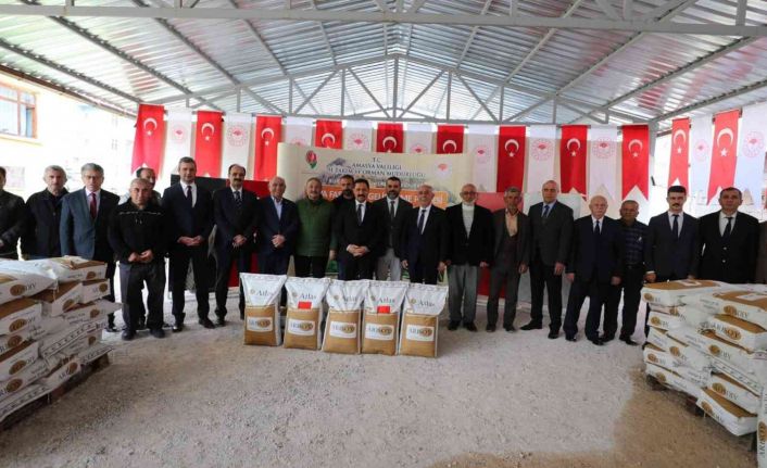 Amasya Valiliği’nden soya üretimine destek: Çiftçilere 17 bin kilo soya tohumu dağıtıldı