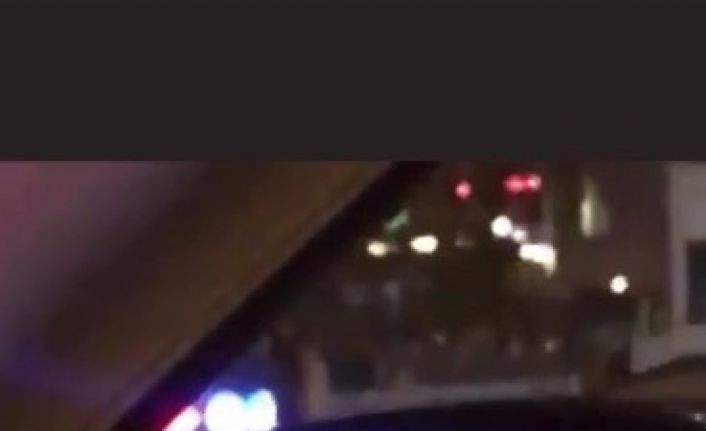 Arabada bebeği olan kadın sürücünün aracına saldırıp aynasını kıran maganda kamerada