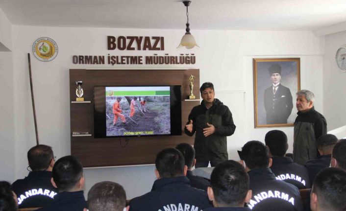 Bozyazı’da jandarma personele yangın eğitimi