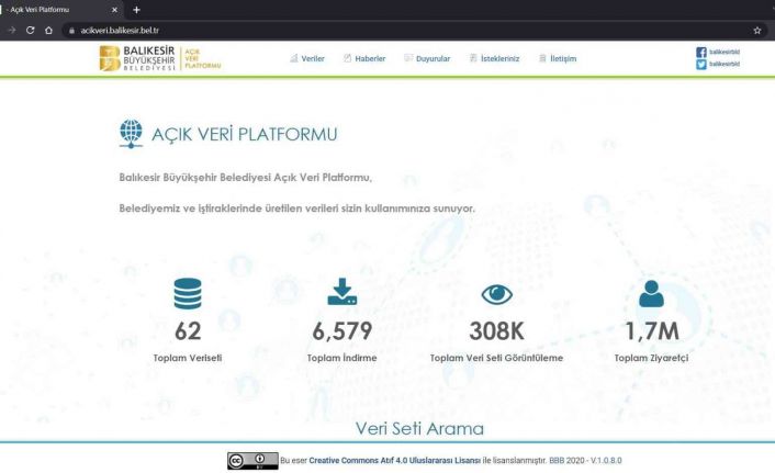 Büyükşehir’in ’Açık Veri Portalı’nı 1 milyon 700 bin kişi ziyaret etti