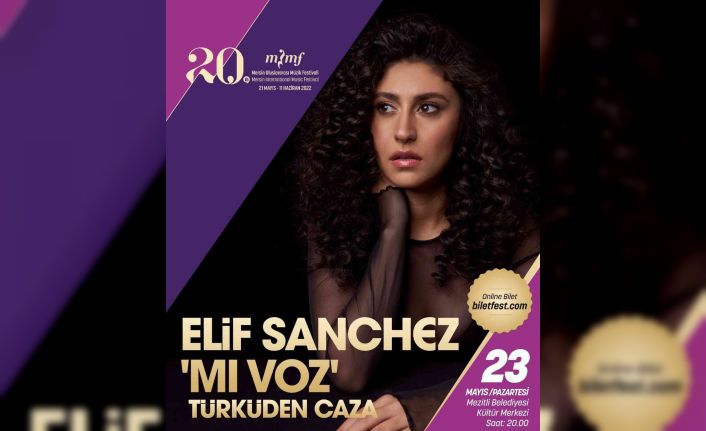 Caz solisti Elif Sanchez, 20. Mersin Uluslararası Müzik Festivalinde Mersinlilerle buluşacak
