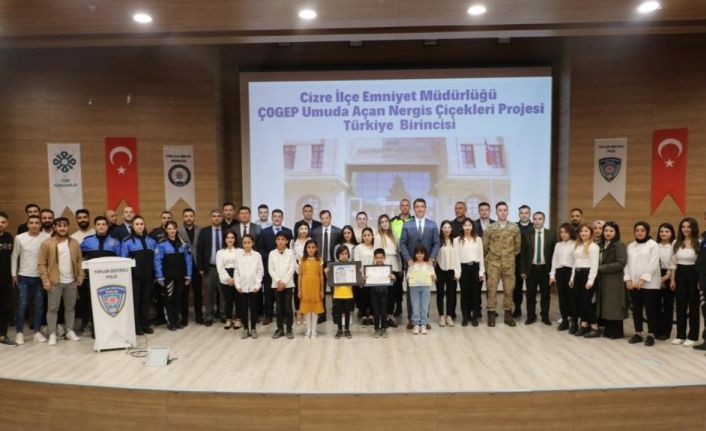 Cizre emniyetinin hayata geçirdi ’Umuda Açan Nergis Çiçekleri’ ve ÇOGEP Projesi sona erdi