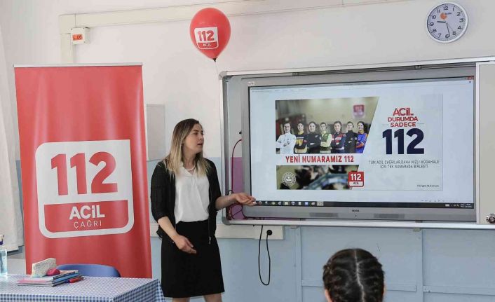 Çorum’da 90 bin öğrenciye eş zamanlı 112 eğitimi