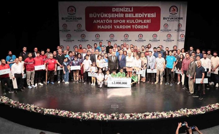 Denizli’de 179 amatör spor kulübüne 2 milyonluk can suyu