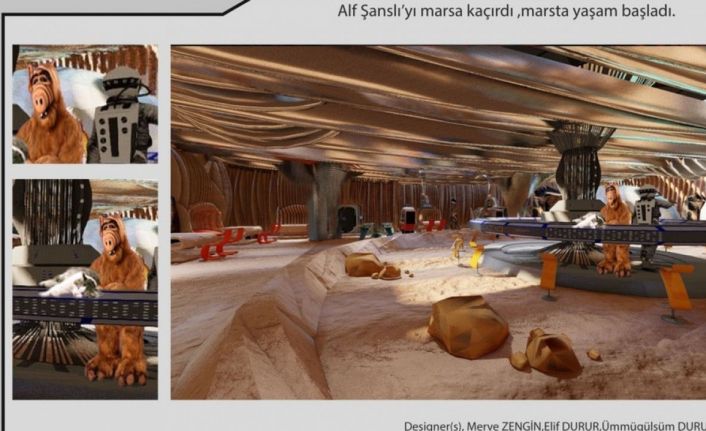 DPÜ Mimarlık Fakültesi öğrencilerinin eserleri kongrede sergilendi