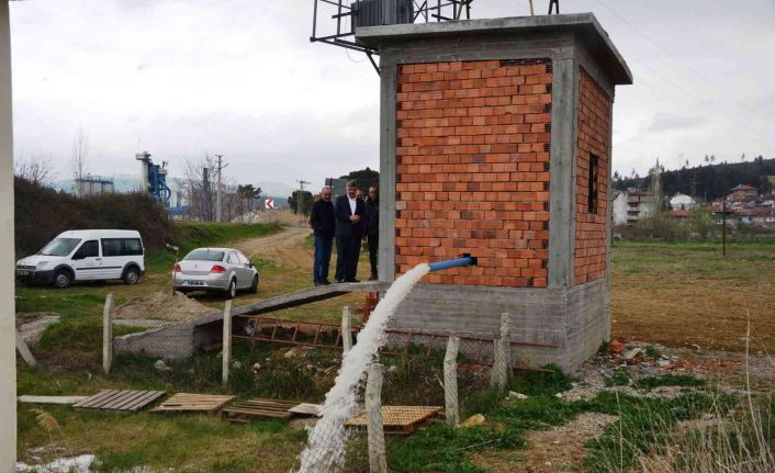 Gediz termal tatil köyün su kuyusu faaliyete geçti