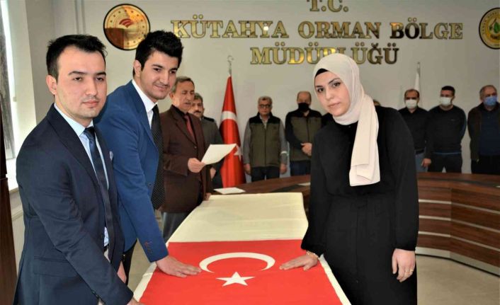 Orman Bölge Müdürlüğünde görev yapan aday memurlar yemin etti