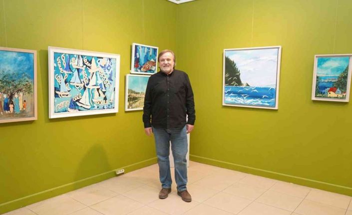 Ressam Önel’in, “Renkler ve Lekeler” isimli sergisine ilgi yoğun