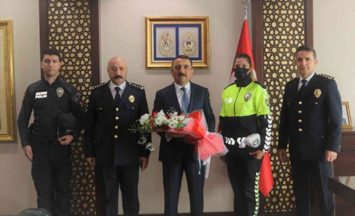 Siirt Emniyet Teşkilatı Polis Haftası dolayısıyla Vali Hacıbektaşoğlu ile bir araya geldi