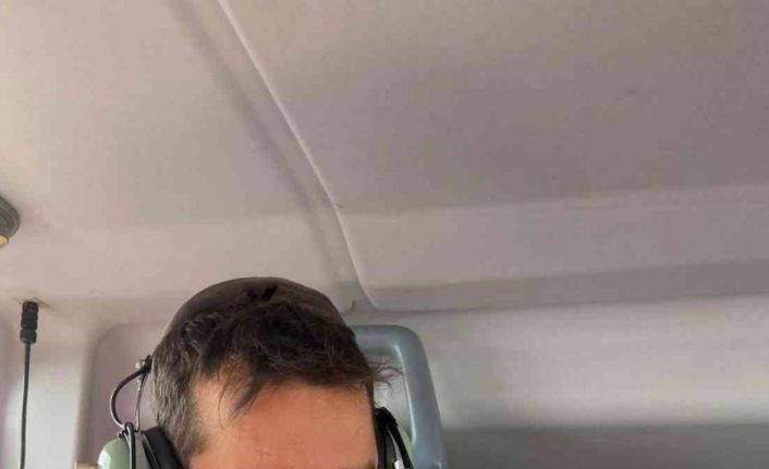 Solunum sıkıntısı çeken 6 aylık bebek ambulans helikopterle hastaneye sevk edildi