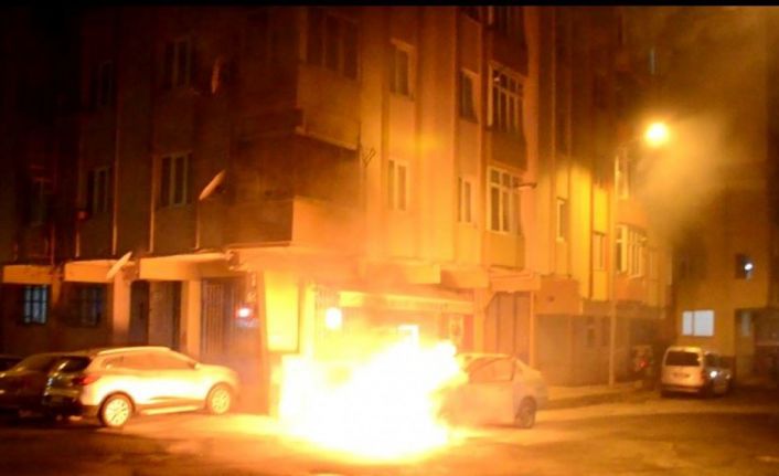 Çorlu’da korku dolu dakikalar: LPG’li otomobil alev topuna döndü