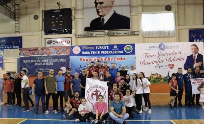 Adana Çiltar Masa Tenisi İhtisas Kulübü Türkiye Şampiyonu oldu