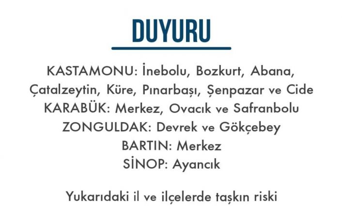 AFAD Batı Karadeniz’de meydana gelebilecek sel ve taşkınlara karşı önlemleri arttırdı