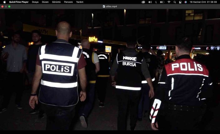 Bursa polisinden huzur denetimi; toplam 26 bin 166 lira cezai işlem uygulandı